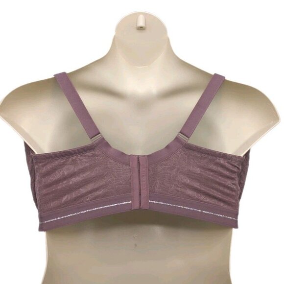 Lane Bryant Cacique Women Bra Full Coverage Lightly Lined 42DD Purple Lace - Picture 6 of 10